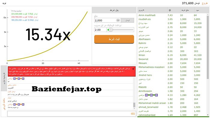 سایت انفجار با درگاه مستقیم